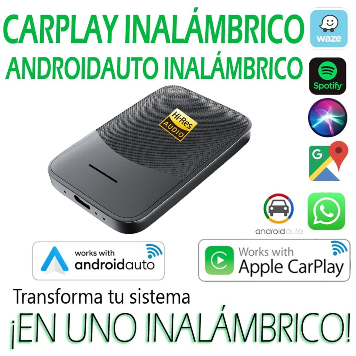 ELECTRICA STORE - Adaptador Inalámbrico Carplay Android Auto - nuevo modelo