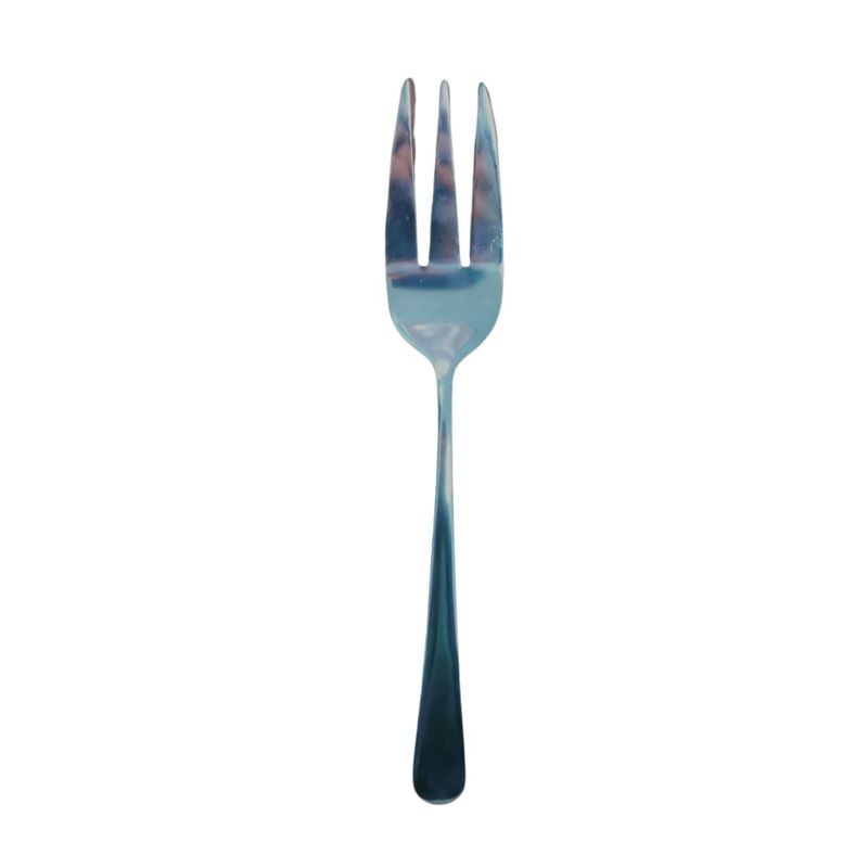 GENERICO - Tenedor Tridente Plateado de Acero 25 cm Menaje Cocina.