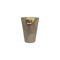 VERDY - Maceta Joinville Cono 17x30cms Beige Efecto Marmoleado