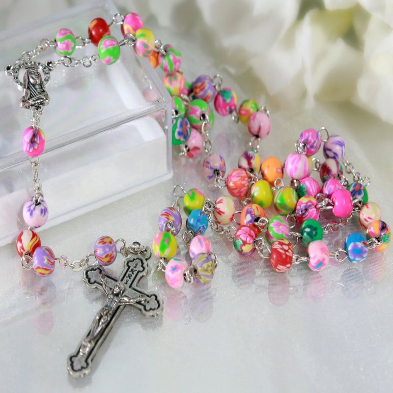 GENERICO - Rosario Religio Italiano Multicolor 6mm