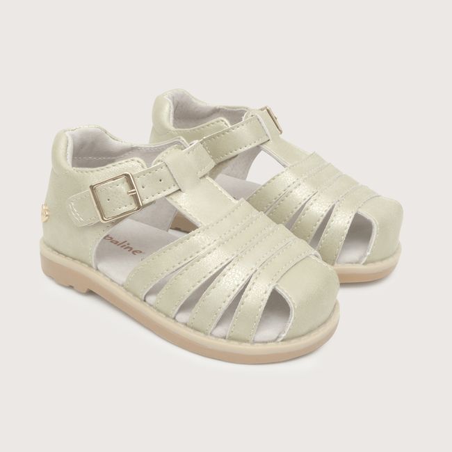OPALINE - Sandalia Bebé niña Dorado 37941 Opaline