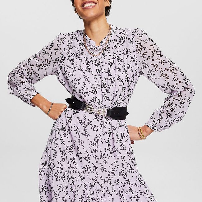 ESPRIT - Mini Vestido Estampado Gasa Mujer Esprit ESPRIT