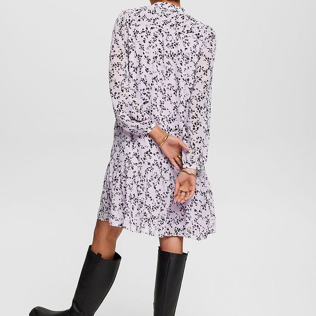 ESPRIT - Mini Vestido Estampado Gasa Mujer Esprit ESPRIT