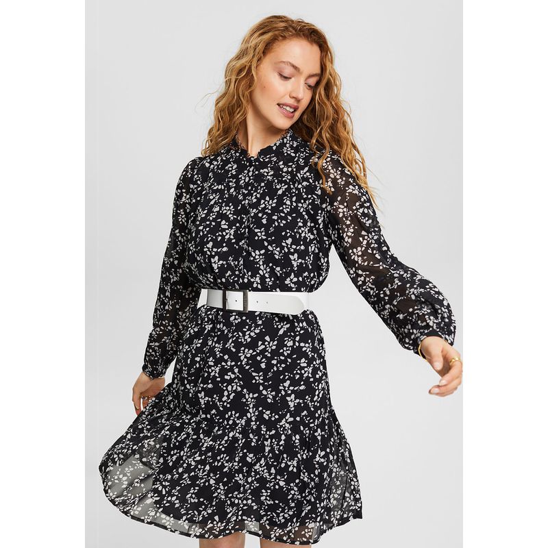 ESPRIT - Mini Vestido Estampado Gasa Mujer Esprit ESPRIT