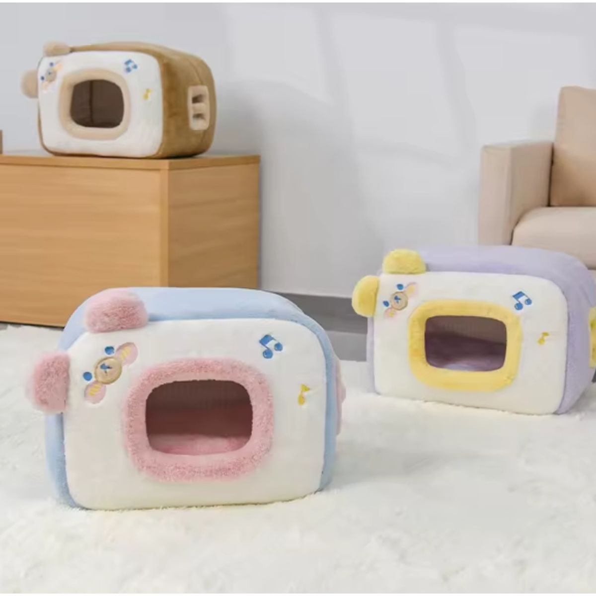 GENERICO - Cama Refugio Casa Para Gatos Y Perros Pequeños Color Purpura