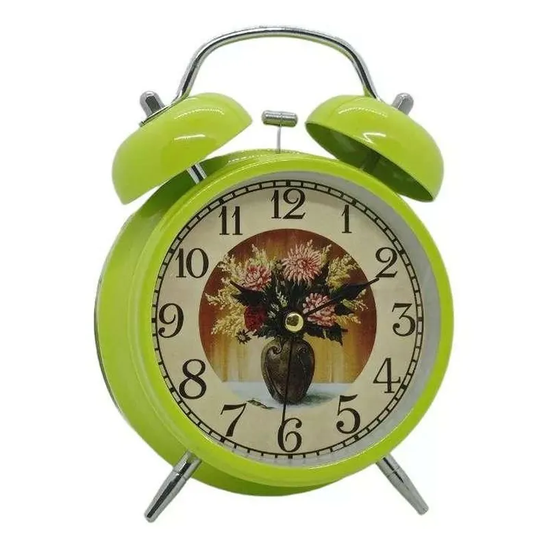 GEN - Reloj Vintage Campana Retro Campanilla Despertador Alarma Fuerte
