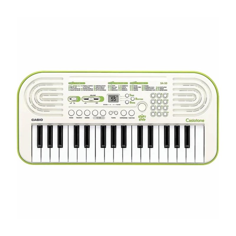 CASIO - Teclado Infantil Casio SA-50 con fuente de poder - Blanco