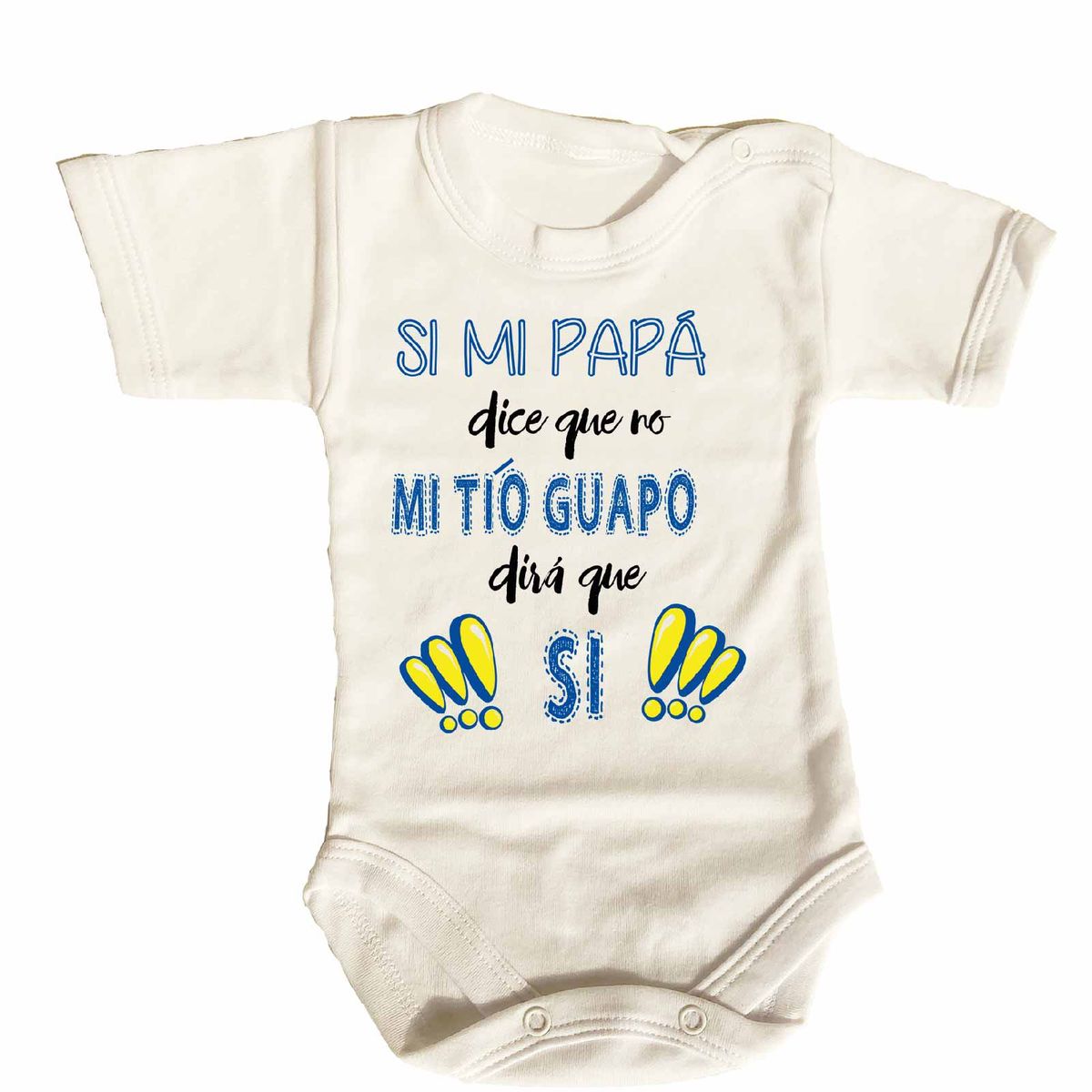 GENERICO - PILUCHOS BODY DE BEBE MI TÍO GUAPO DIRA SI