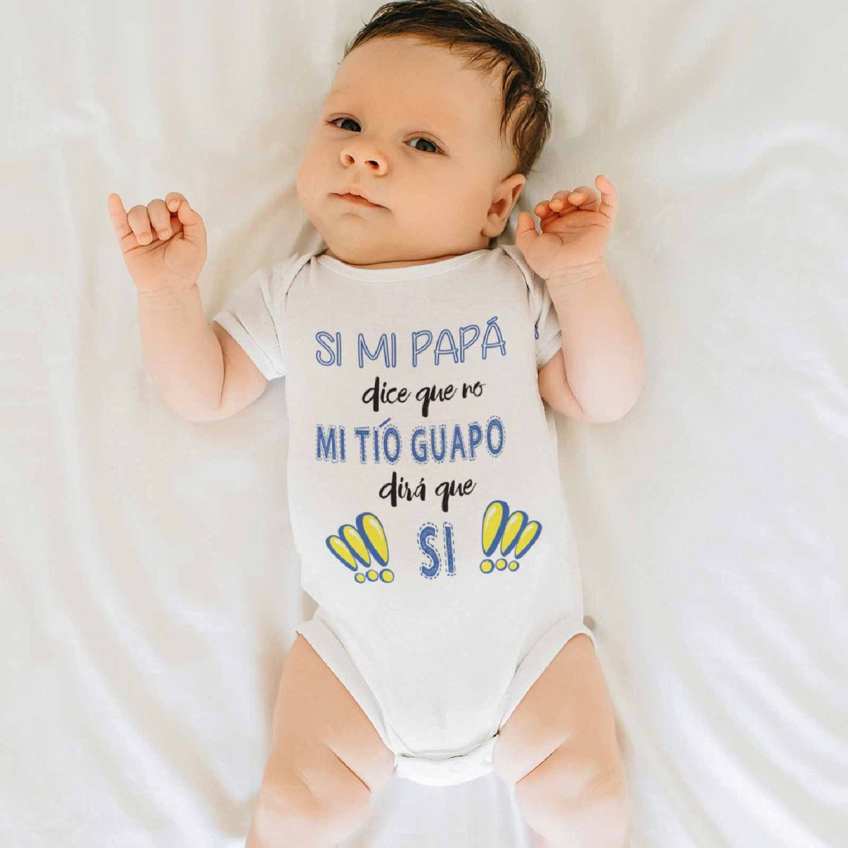 GENERICO - PILUCHOS BODY DE BEBE MI TÍO GUAPO DIRA SI