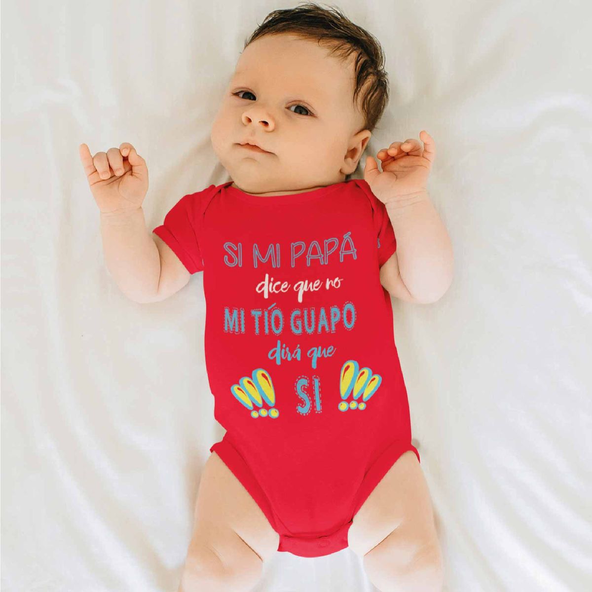 GENERICO - PILUCHOS BODY DE BEBE MI TÍO GUAPO DIRA SI