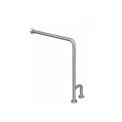 MAXCARE - Barra De Seguridad Baño Angular Muro-Piso Doble Izquierda