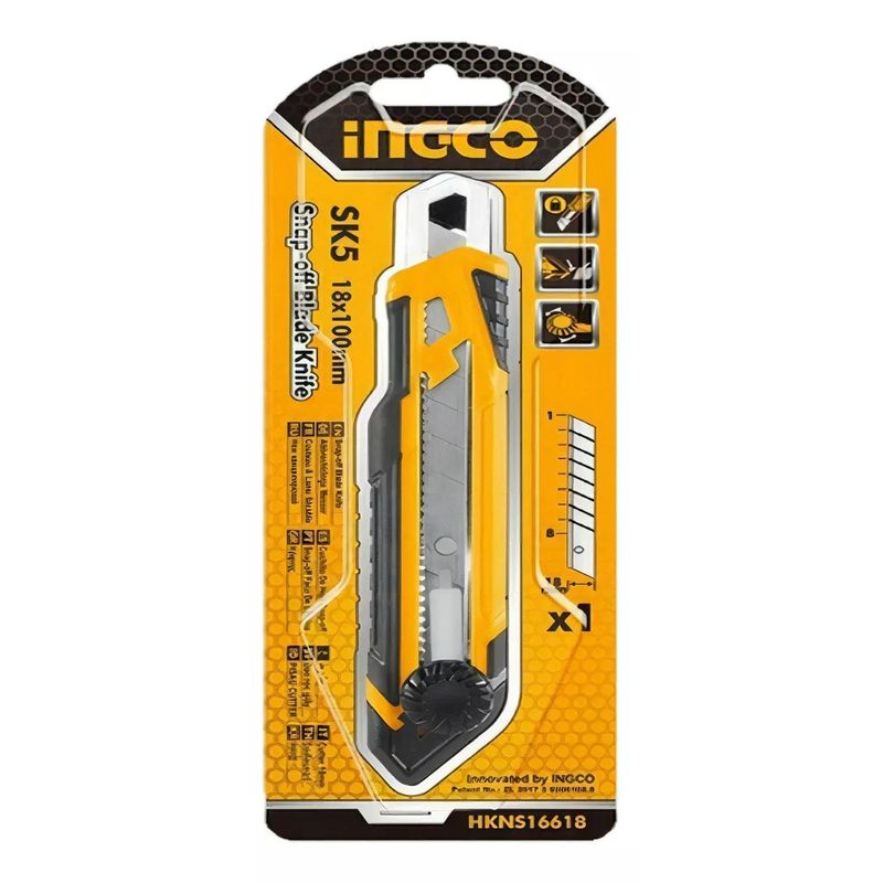 INGCO - Cuchillo Cartonero Ingco 18x100 Mm Hkns16618