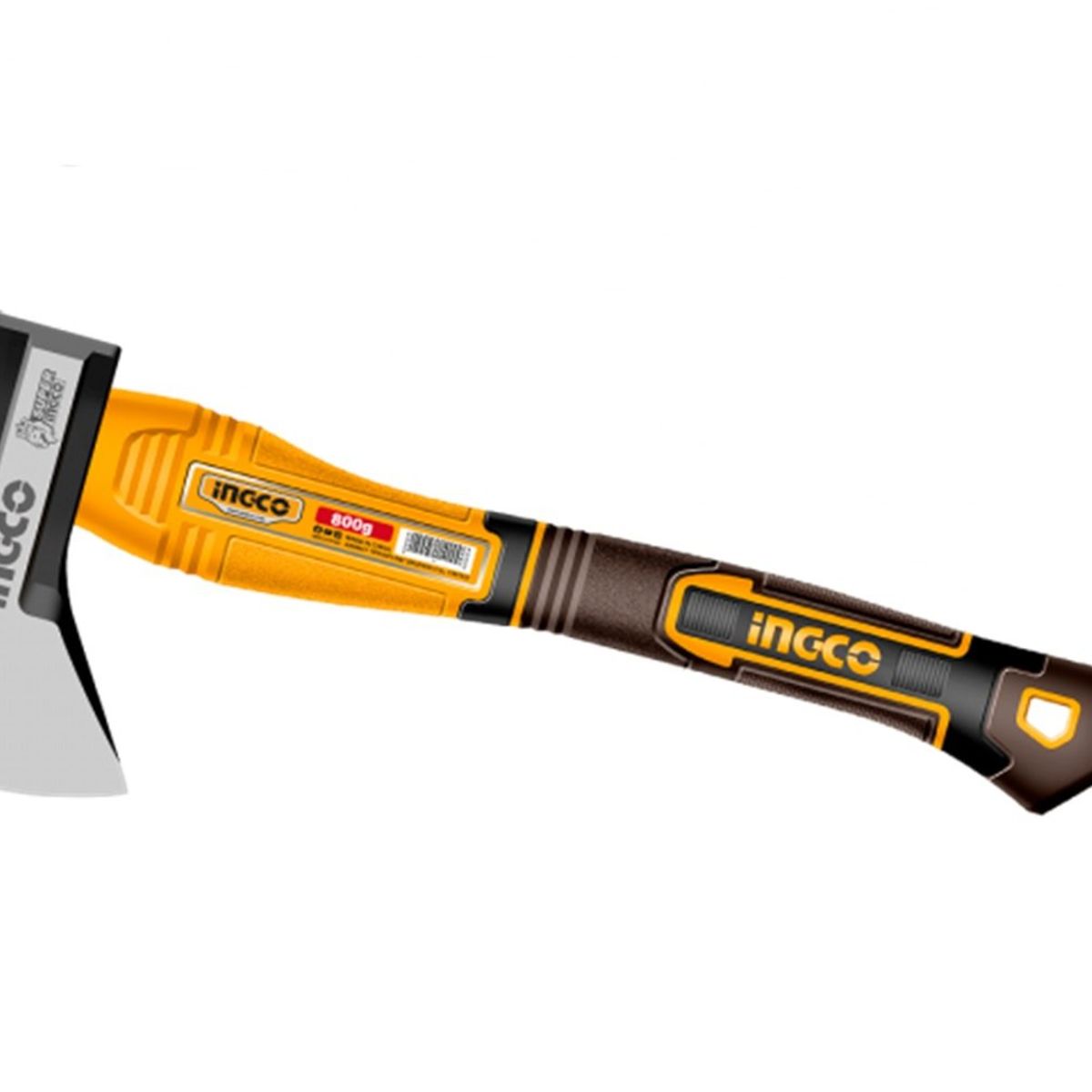 INGCO - Hacha Ingco Mango Fibra Vidrio 39 Cm 800 Grs  Hax081800