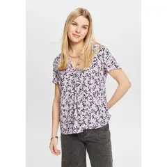 ESPRIT - Blusa Estampada Escote En V Mujer