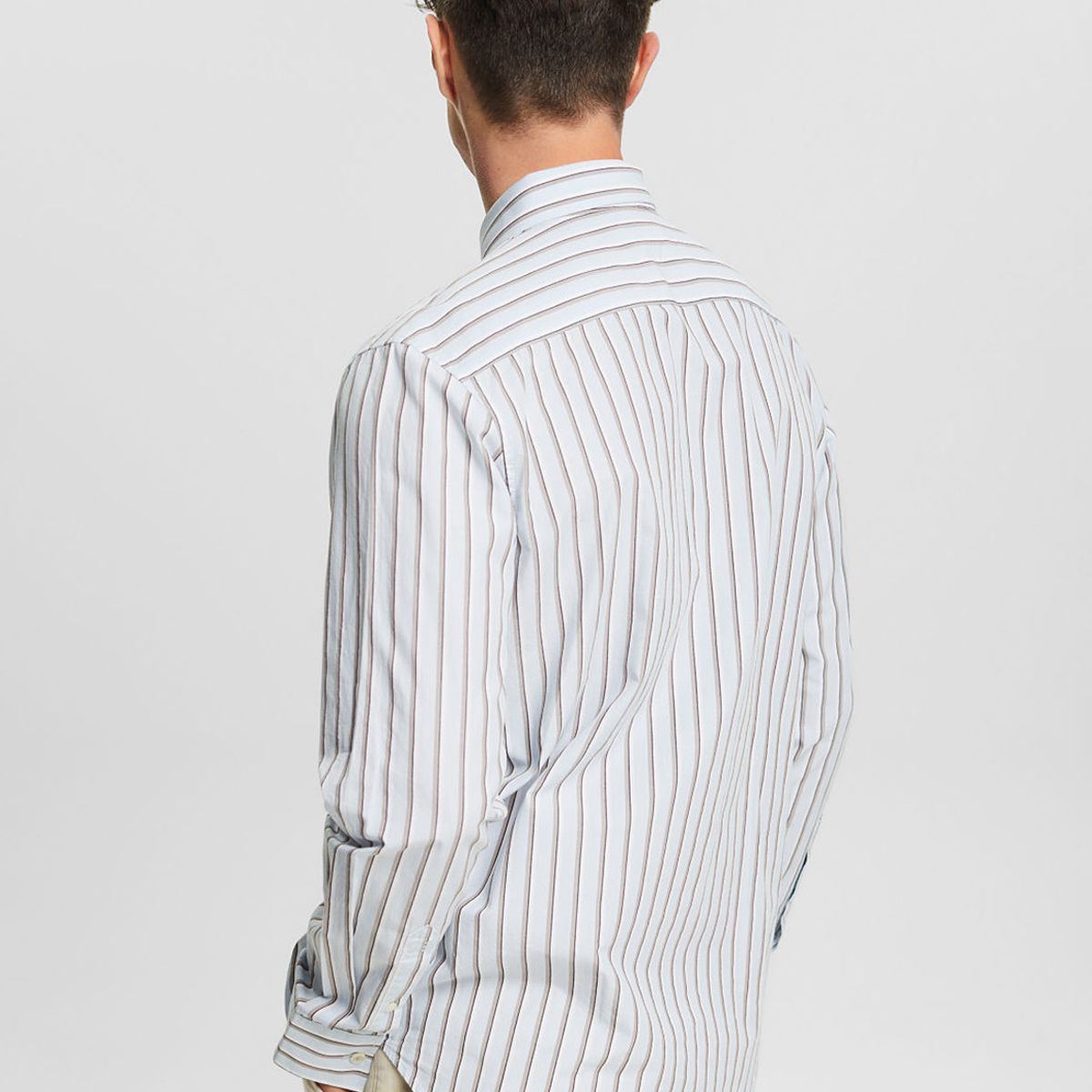 ESPRIT - Camisa De Algodón A Rayas Hombre Esprit ESPRIT