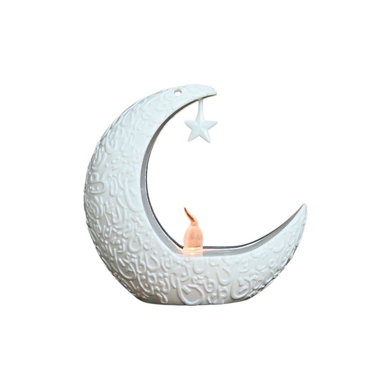 SOLEIO - Lampara Led Candelabro de Luna Arabe Blanco