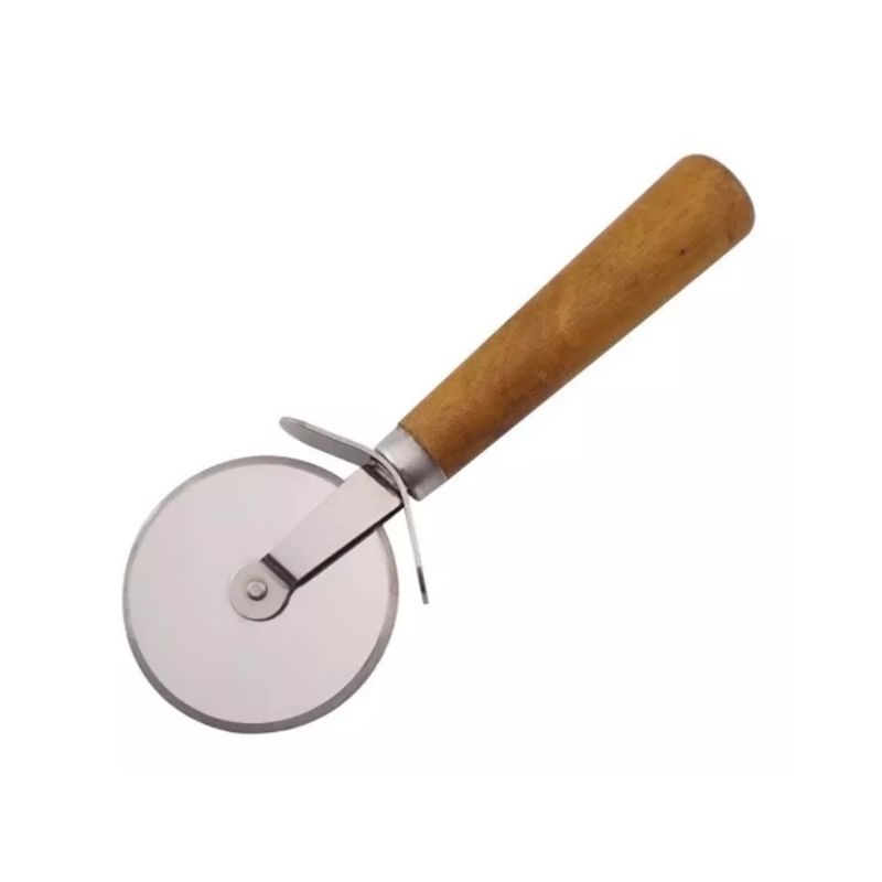 IMPORTCLICK - Cortador Rueda Masas Pizzas Acero 20 CM - Café Claro