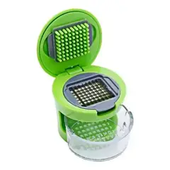 IMPORTCLICK - Trituradora Picadora Para Ajos Acero Inoxidable 7x7 CM