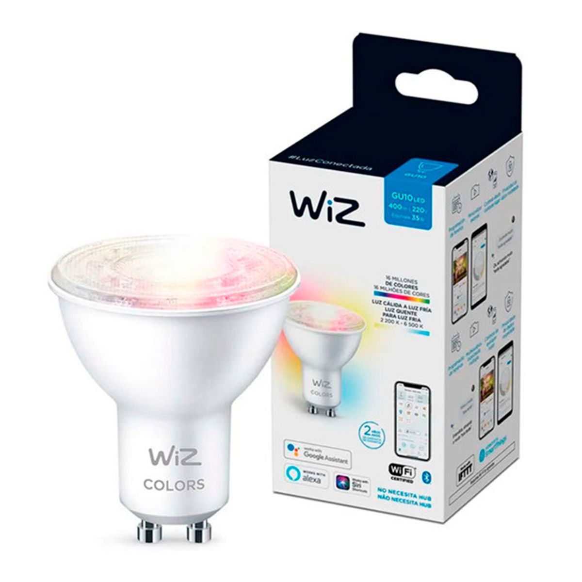 WIZ - Ampolleta GU10 Multicolor WiFi Wiz