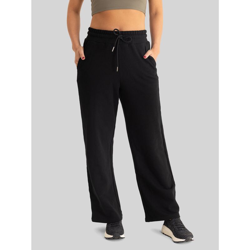 BSOUL - Pantalón Buzo Mujer Palazzo Negro BSOUL