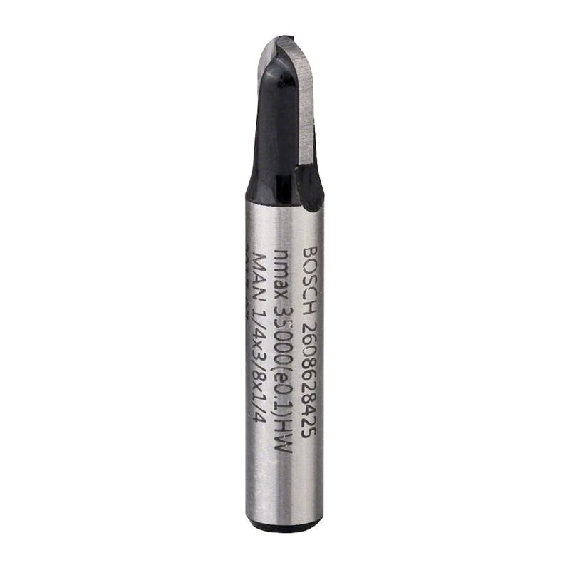 BOSCH - Fresa media caña + esp. de 6.35 x 9.5 x 40 mm Bosch 2608628425