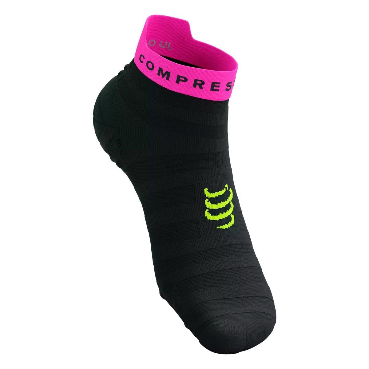 COMPRESSPORT - Calcetín Pro Racing v4.0 Ultralight Run Low Black