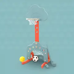 GENERICO - Aro baloncesto arco football y hockey para niños verde