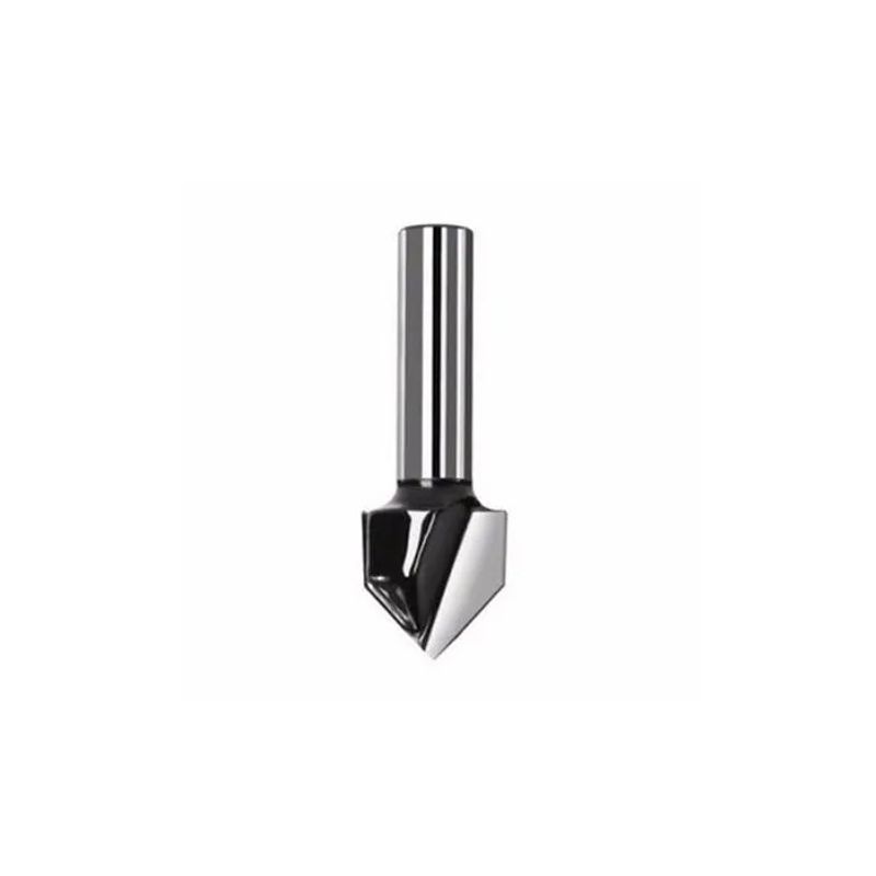 BOSCH - Fresa para ranuras en v de 6.35 x 9.5 x 45 mm - 2608628631