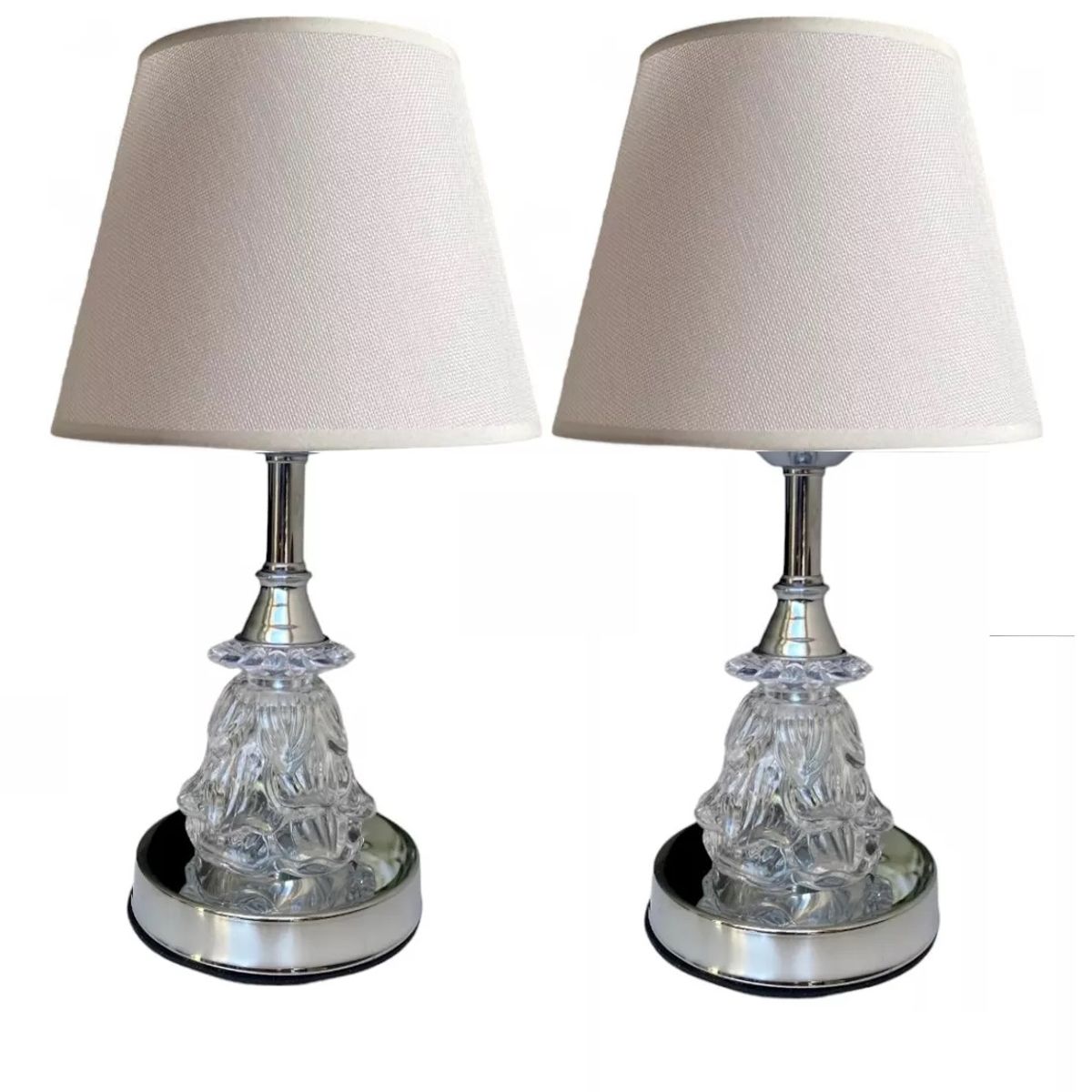 SHOP EHOME BAG - PACK 2 LAMPARAS DE MESA 26 CM BLANCAS