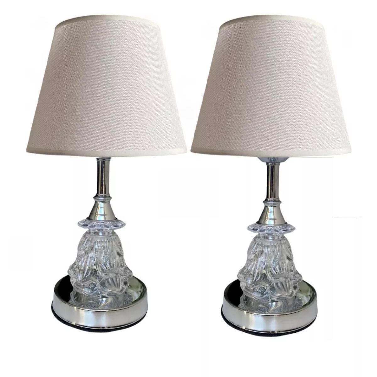 SHOP EHOME BAG - PACK 2 LAMPARAS DE MESA 26 CM BLANCAS