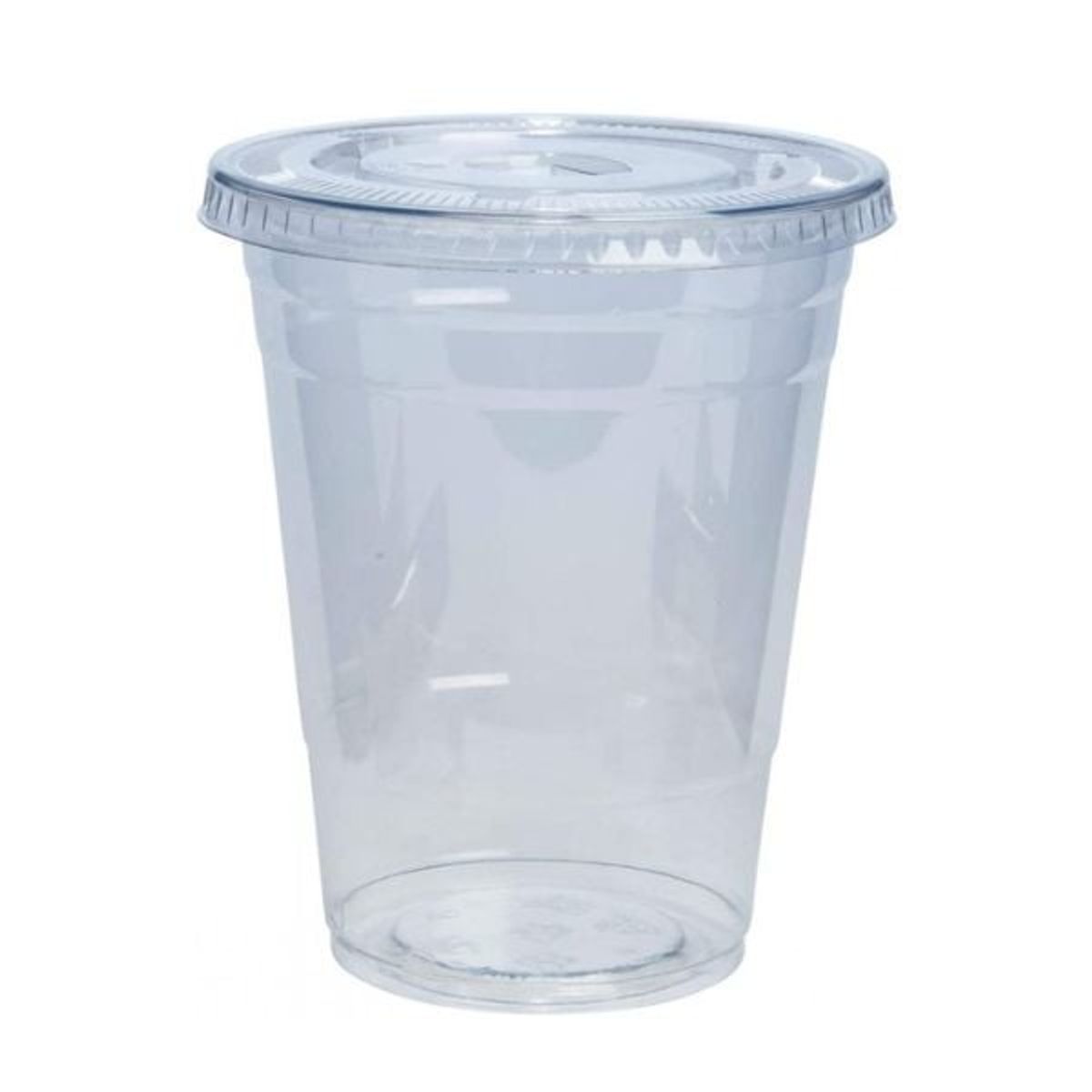 GENERICO - Vasos Plásticos Pet Con Tapa 500cc16oz 50 Unidades
