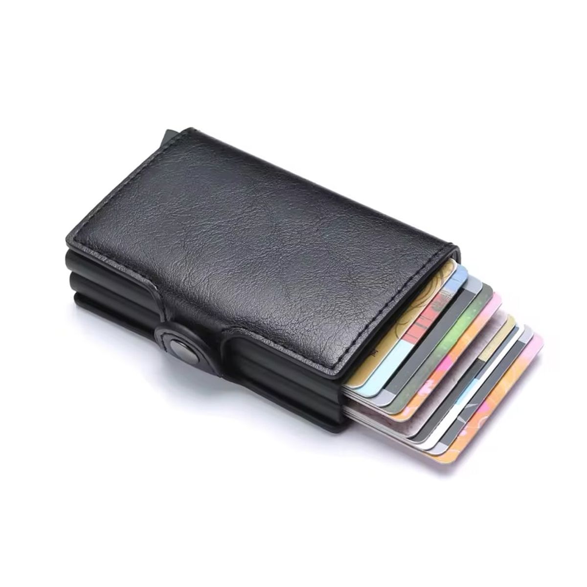 PARDAL - Billetera doble tarjetero de cuero inteligente anticlonación Pardal