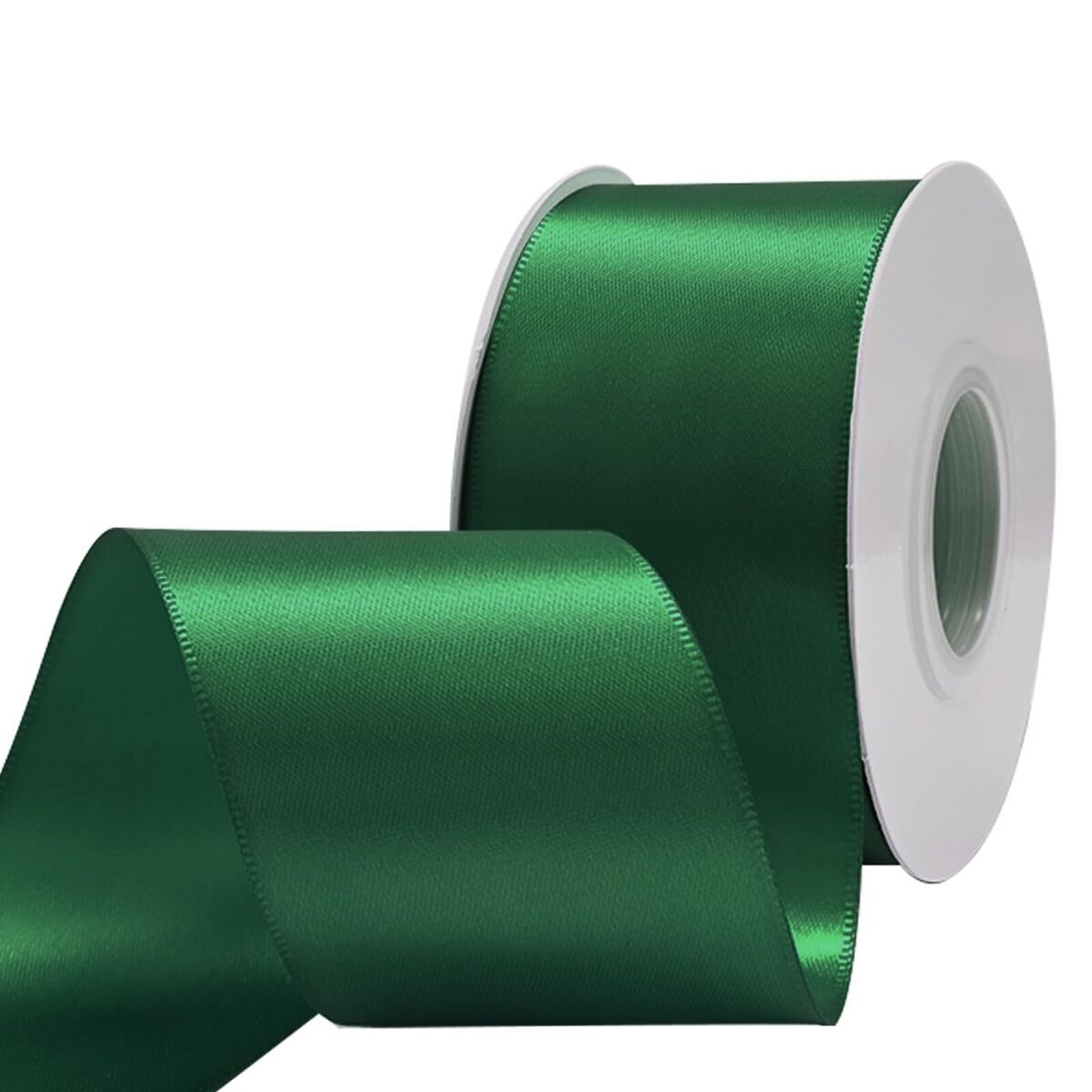 GENERICO - cinta de raso de 3,8 cm de ancho y 10 metros verde oscuro