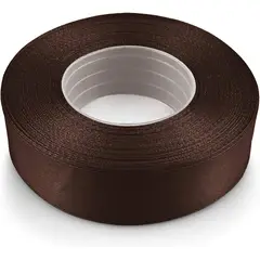 GENERICO - Cinta de raso de 3,8 cm de ancho y 10 metros marron