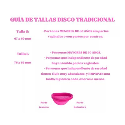 Imagen 2 del producto Copa Disco Menstrual Con Estuche Tipo Ziggy Cup Talla L
