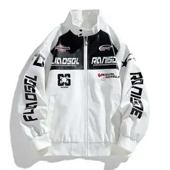 KNOWMLAB - Chaqueta Cuero Hombre Blanco