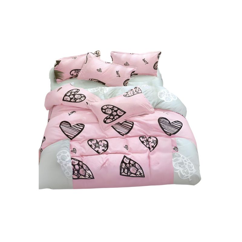 GENERICO - Cubrecama Quilt Verano 1.5 Plaza y Media Diseño Estampado