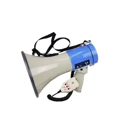 GENERICO - Megafono Sirena Portatil 50W Batería Recargable USB MP3