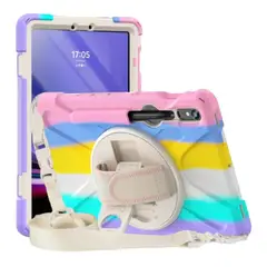 GENERICO - Funda Antigolpes compatible con Samsung Galaxy Tab S9 Full Color Rosa