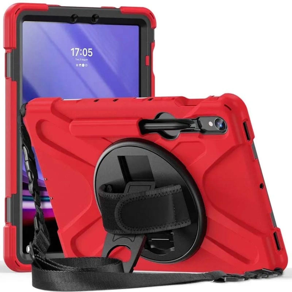 GENERICO - Funda Antigolpes compatible con Samsung Galaxy Tab S9 Rojo