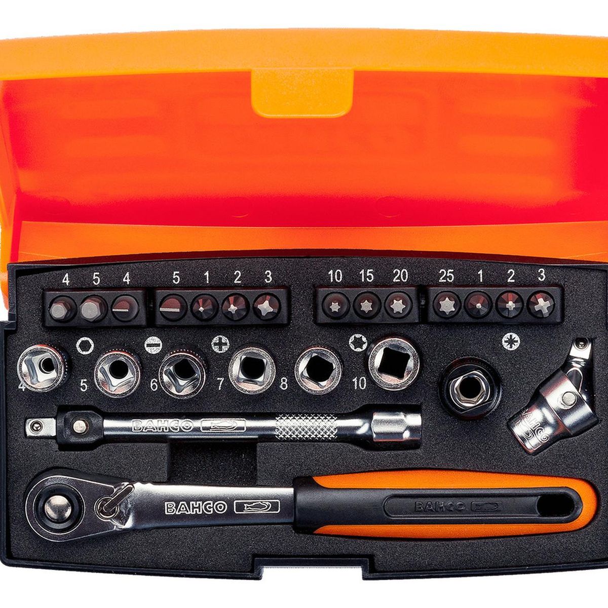 BAHCO - Juego De 24 Herramientas Dados Y Puntas 14 Sl24 Bahco
