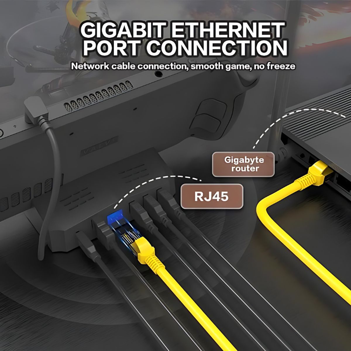 GENERICO - Dock para Steam Deck 6 en 1 ethernet