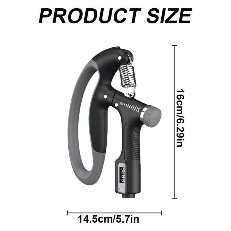 GENERICO - Ejercitador de Manos Ajustable de10-100kg Handgrip Agarre