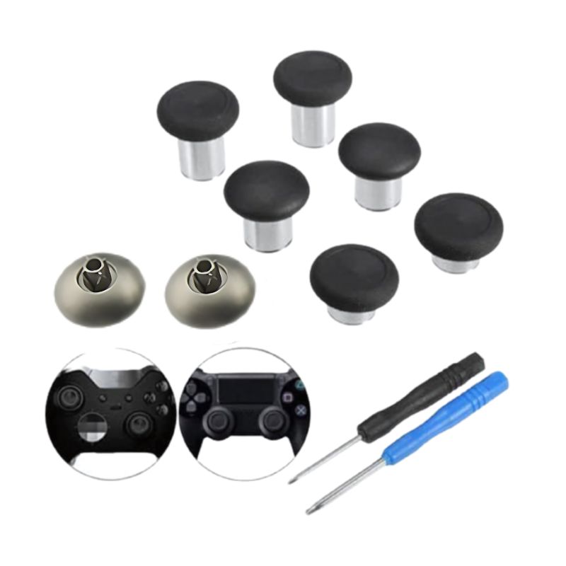 GENERICO - Análogos de metal para control PS4 y Xbox One repuesto swap