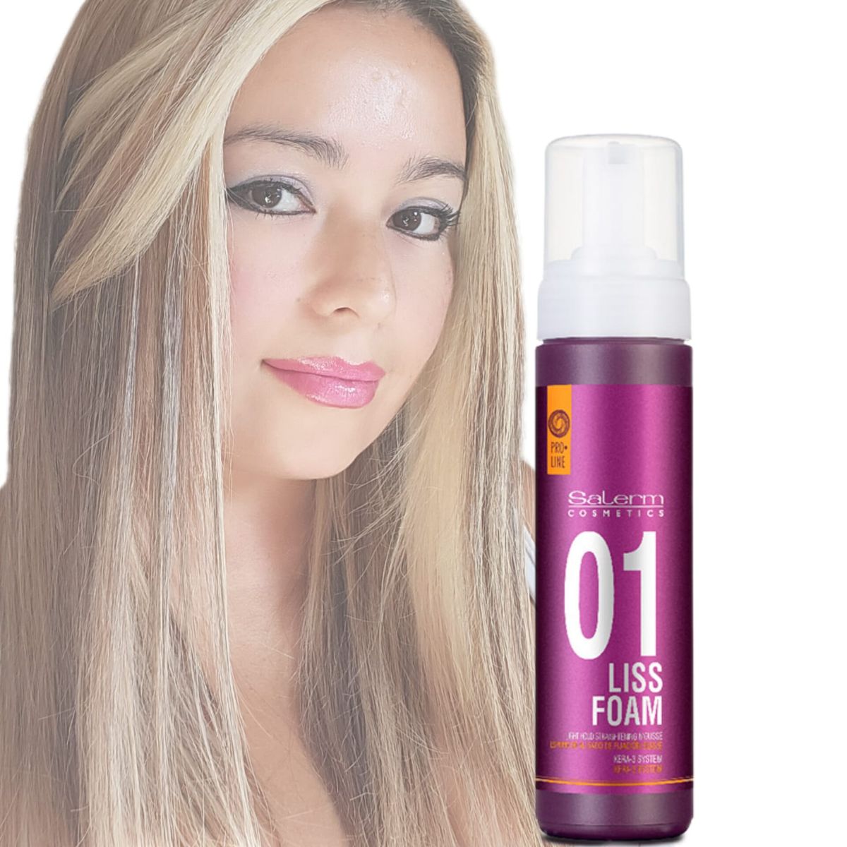 SALERM - Salerm 01 Liss Foam Fijación Ligera Espuma Alisadora 200ml