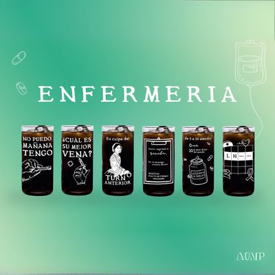 Imagen 2 del producto Enfermería - Juego de 6 Vasos