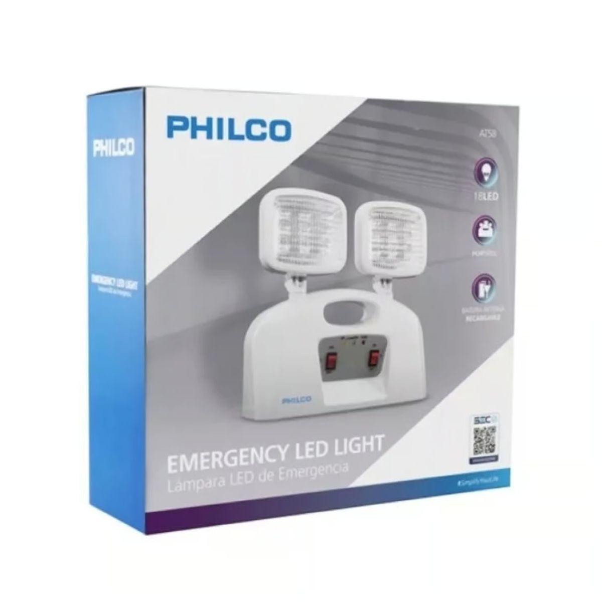 PHILCO - LAMPARA DE EMERGENCIA PHILCO MODELO AT-58