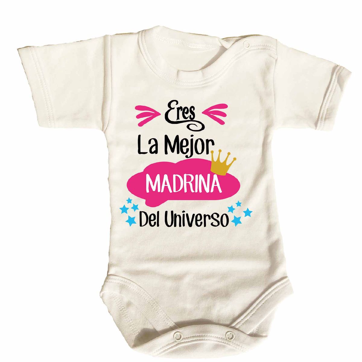 GENERICO - PILUCHOS  BODY DE BEBE LA MEJOR MADRINA DEL UNIVERSO
