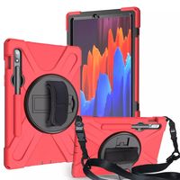 Funda Antigolpes compatible con Samsung Galaxy Tab S7 FE Rojo