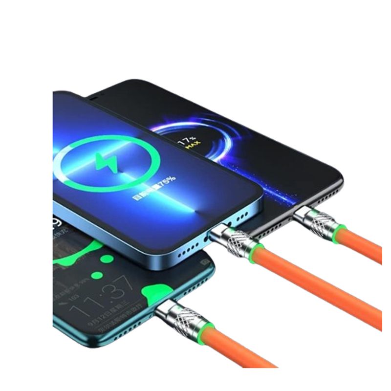 GENERICO - Cable de carga rápida 3 en 1, 120W [micro, tipo C y Lightining]